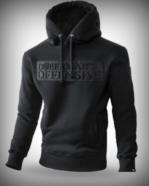West_City-Dobermans_Aggressive_Худі_Чорне_Doberman's_Offensive