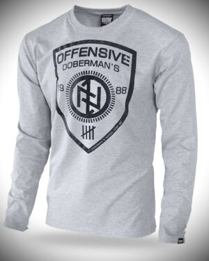 West_City-Dobermans_Aggressive_Лонгслів_Сірий_Offensive_Shield