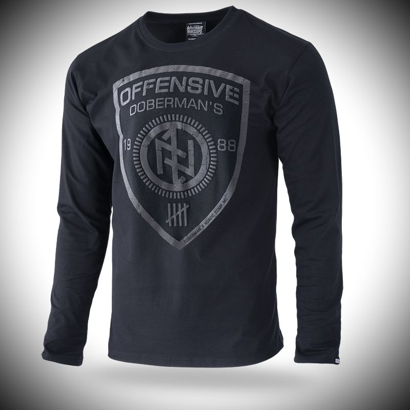 West_City-Dobermans_Aggressive_Лонгслів_Чорний_Offensive_Shield