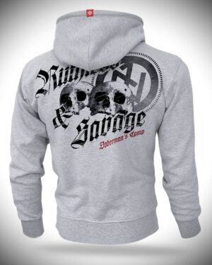 West_City-Dobermans_Aggressive_Худі_Сіре_Ruthless&Savage
