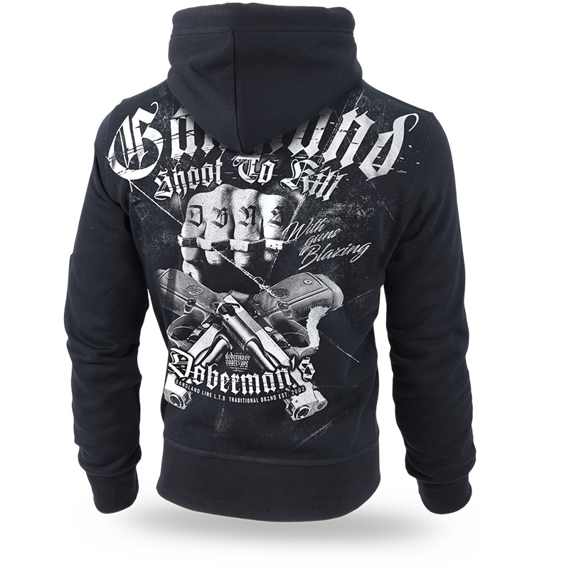 West_City-Dobermans_Aggressive_Худі_Чорне_Gangland_Shoot_to_Kill