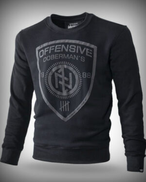 West_City_Dobermans_Aggressive_Світшот_Чорний_Shield