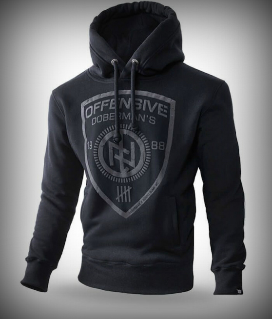 West_City_Dobermans_Aggressive_Худі_Чорне_Shield