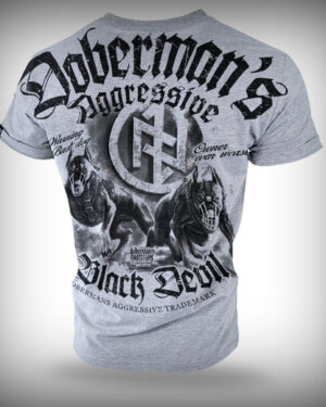 West_City-Dobermans_Aggressive_Футболка_Black_Devil_Сіра