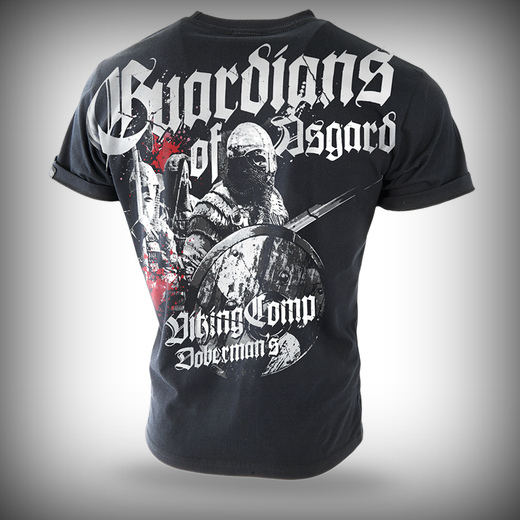 West_City-Dobermans_Aggressive_Футболка_Guardians_of_Asgard_Чорна