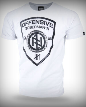 West_City-Dobermans_Aggressive_Футболка_Offensive_Shield_Біла
