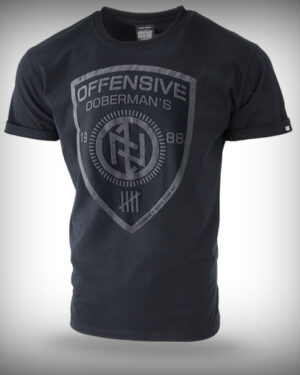 West_City-Dobermans_Aggressive_Футболка_Offensive_Shield_Чорна