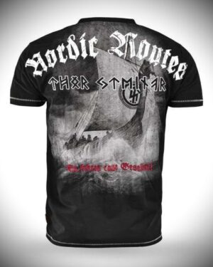 West_City_Thor_Steinar_Футболка_Nordic_Routes_Чорний