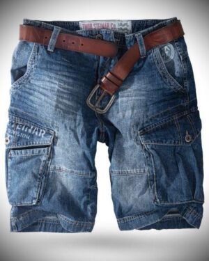 West_City_Thor_Steinar_Шорти_Stahlheim_Denim_Сині