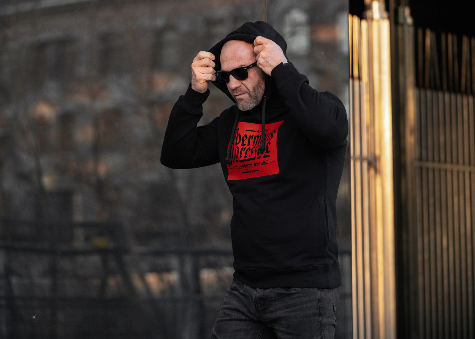 West_City_Dobermans_Aggressive_Худі_Rubber_Logo_Red