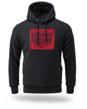 West_City_Dobermans_Aggressive_Худі_Rubber_Logo_Red
