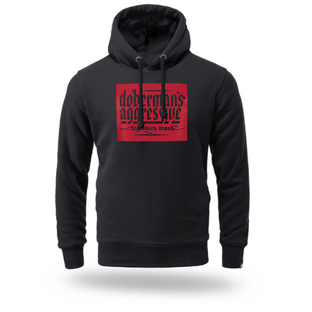 West_City_Dobermans_Aggressive_Худі_Rubber_Logo_Red