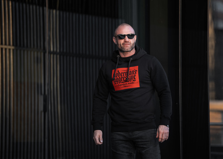 West_City_Dobermans_Aggressive_Худі_Rubber_Logo_Red